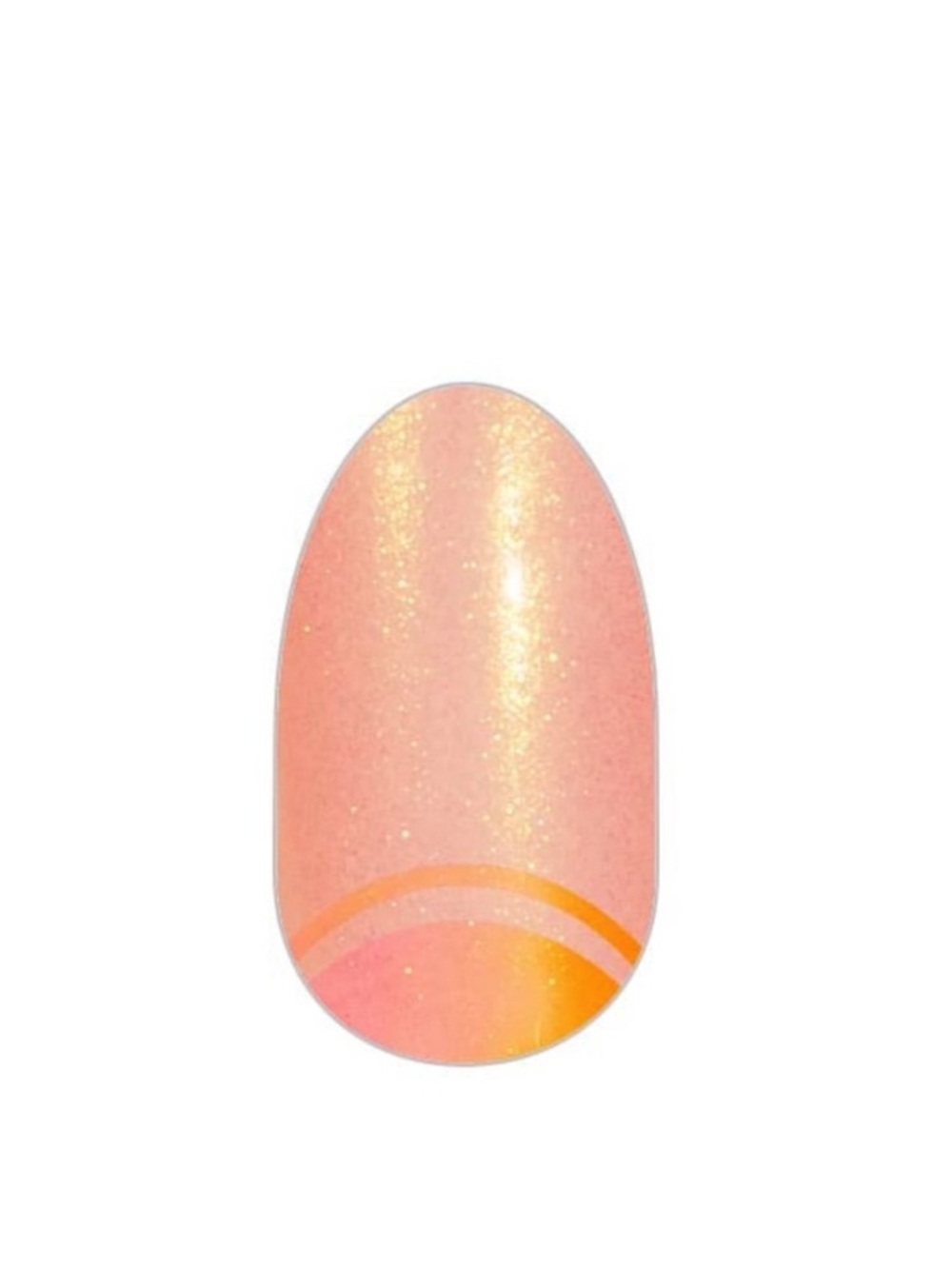 Color Street Morning Glory Peachy Nails with Shimmering Orange Accents